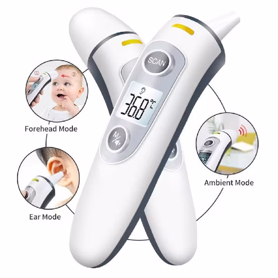 Forehead Ear Dual-Mode Infrared Thermometer for Babies Children Adults Indoor Outdoor