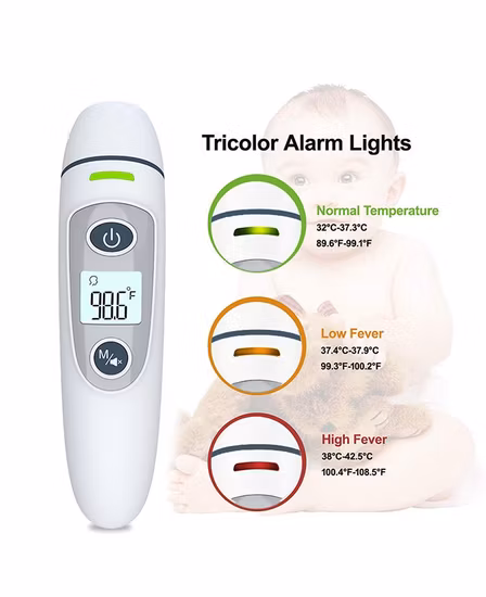 Forehead Ear Dual-Mode Infrared Thermometer for Babies Children Adults Indoor Outdoor