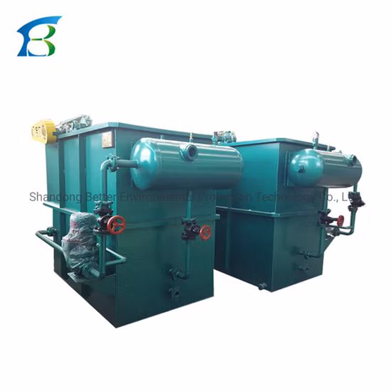 Equipo de tratamiento de aguas residuales, Equipo de purificación de agua de máquina de flotación de aire disuelto, Filtro de agua purificador de agua Daf