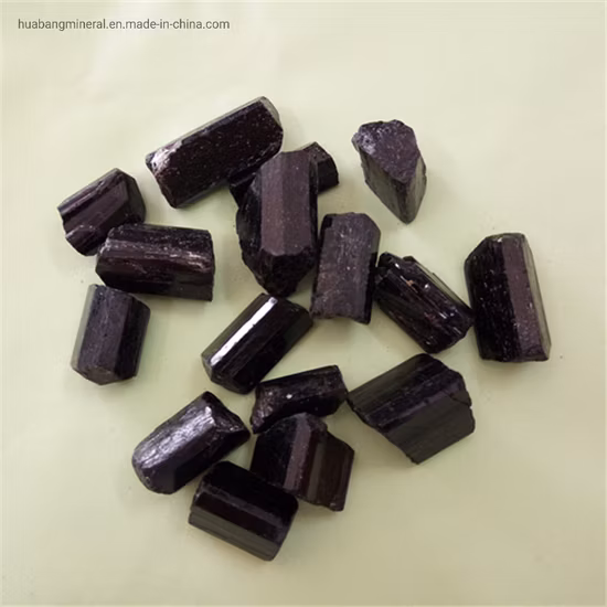 Turmalina negra natural en bruto sin pulir al mejor precio